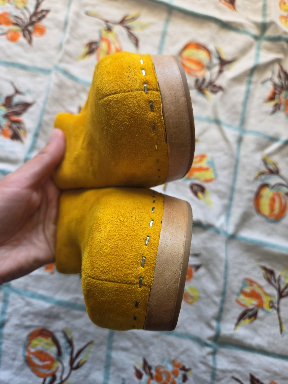 Charlotte Stone Martino Suede Wooden Clog - Picture 9 of 10